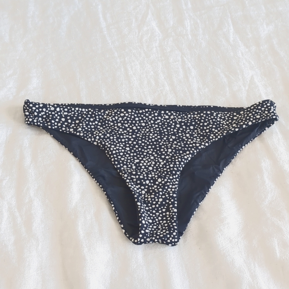 Roxy bikini bottom navy polka dot small